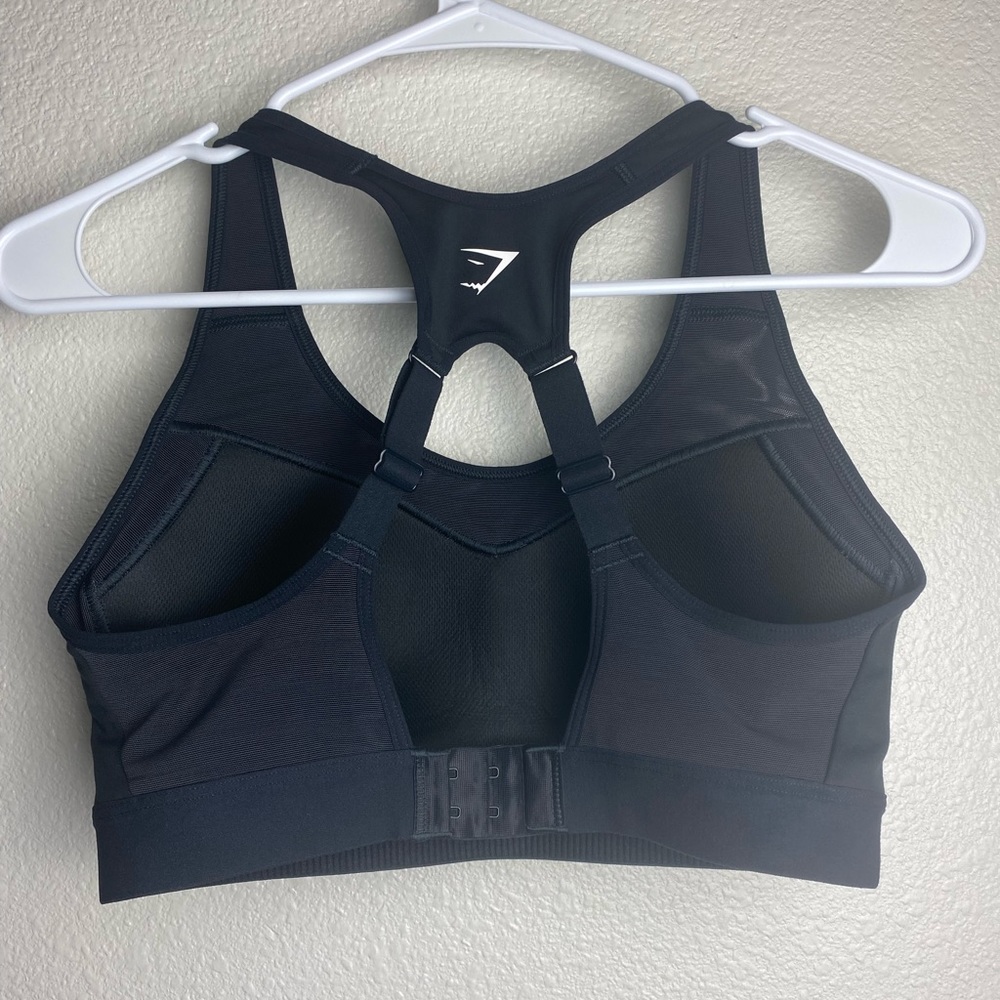 Gymshark Open Back Black Sports Bra ~ Size Small ~ New without tags